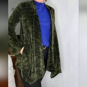 Bb Dakota open front  cardigan curdoroy moss green